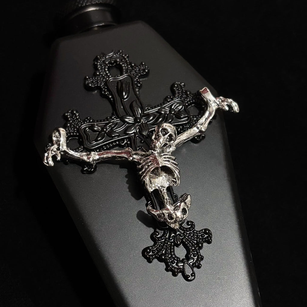 Gothic Skull Cross Flask