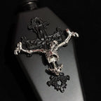Gothic Skull Cross Flask