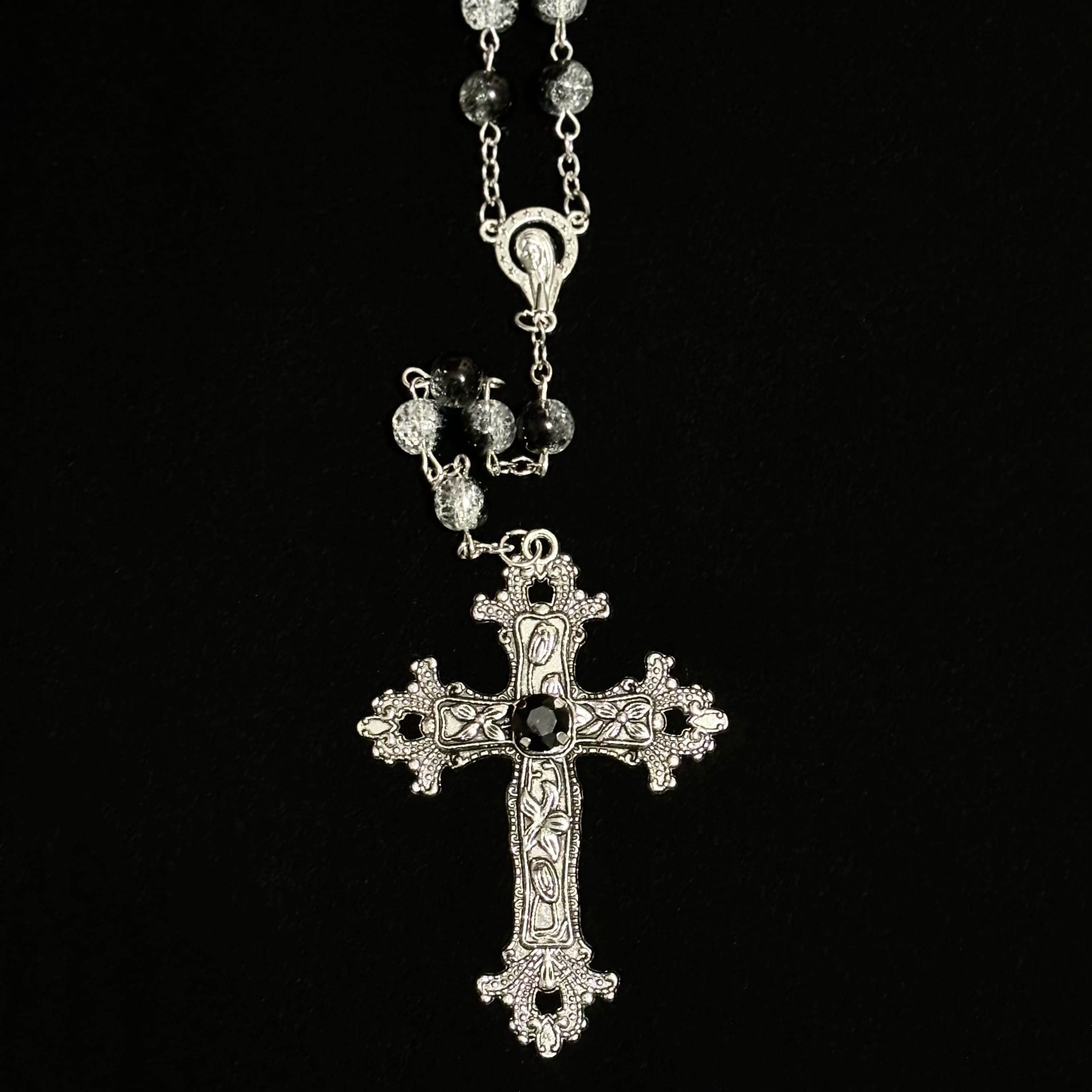 Crimson Devotion Cross Necklace