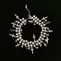 Pearl Bell Cross Choker
