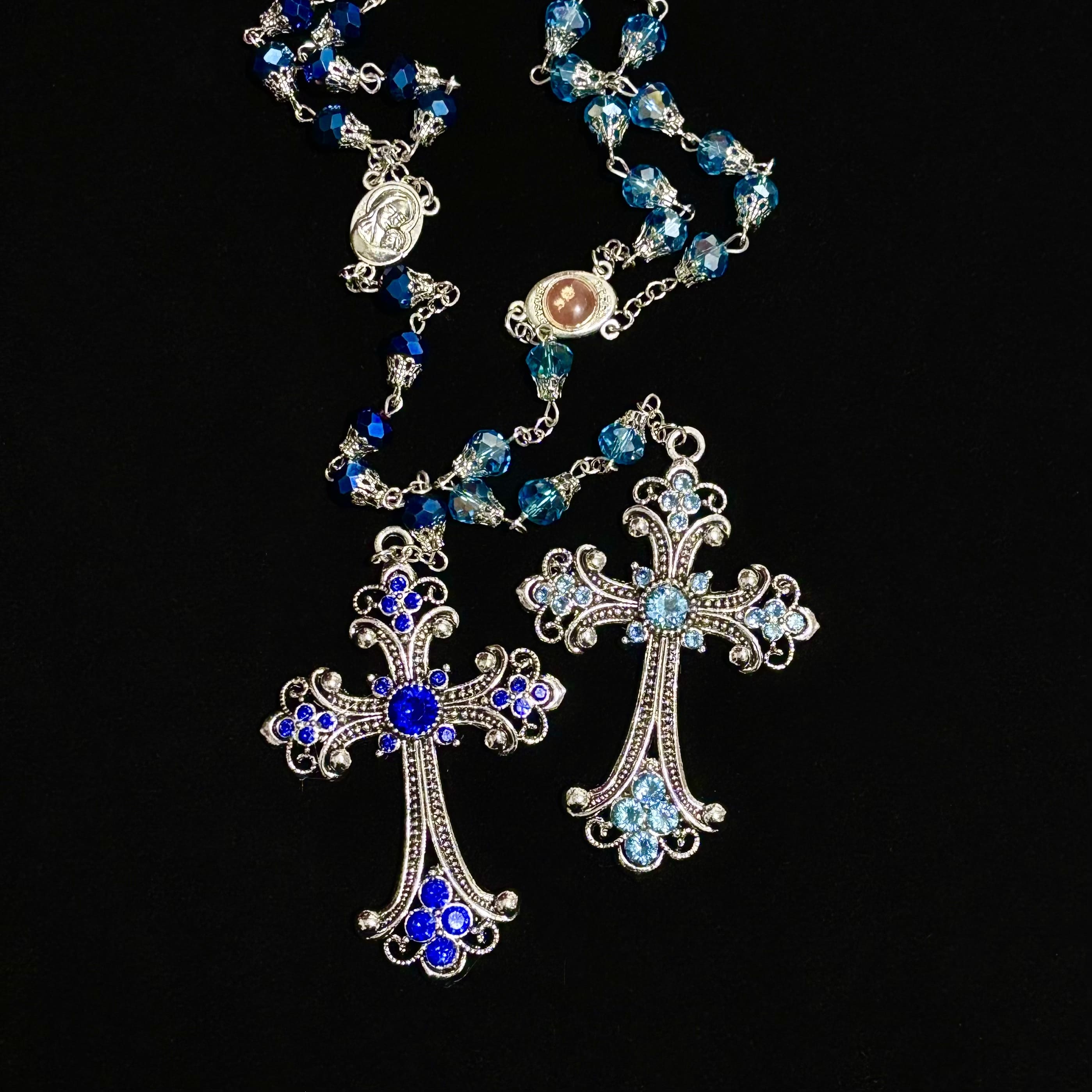 Ocean Tears Cross Necklace