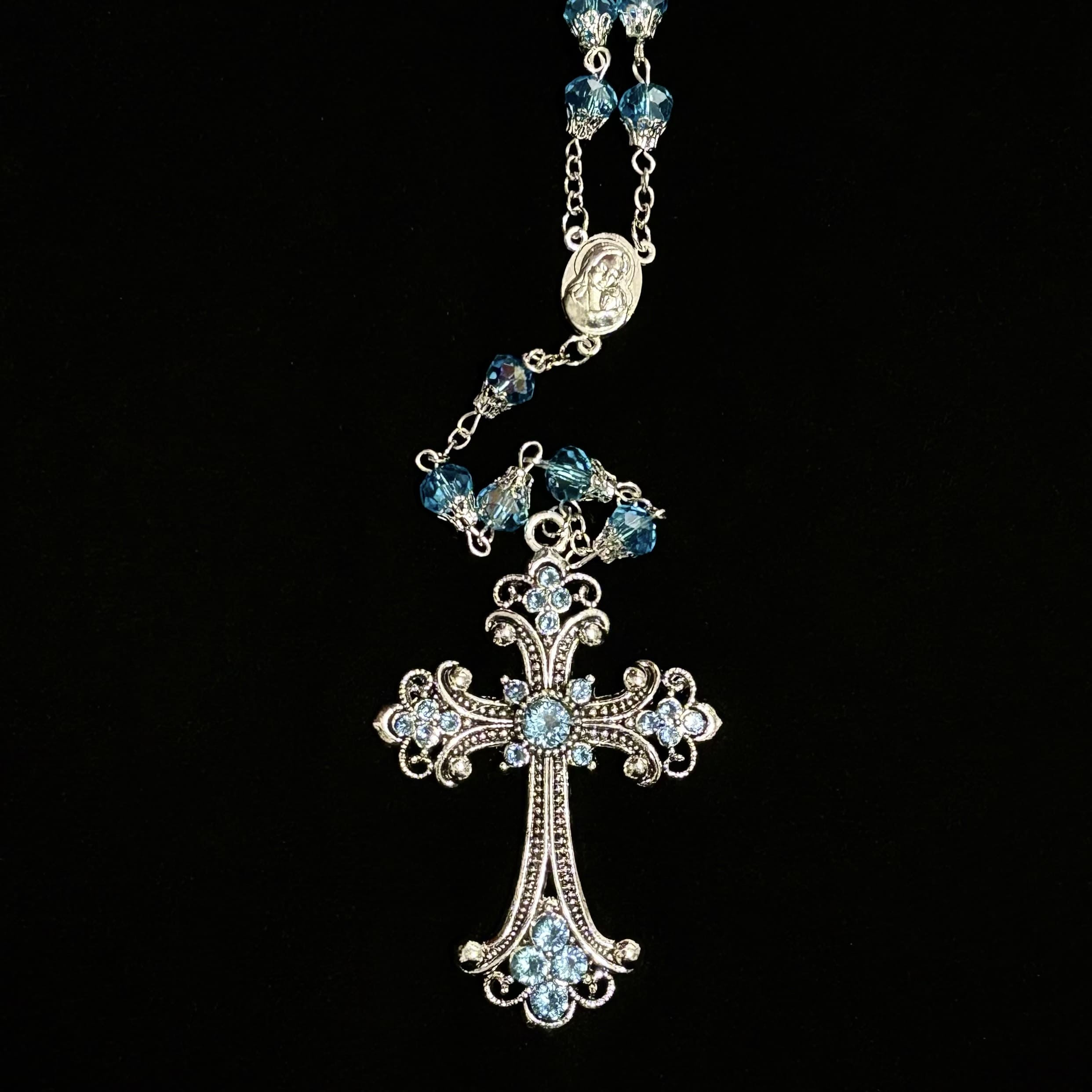 Ocean Tears Cross Necklace
