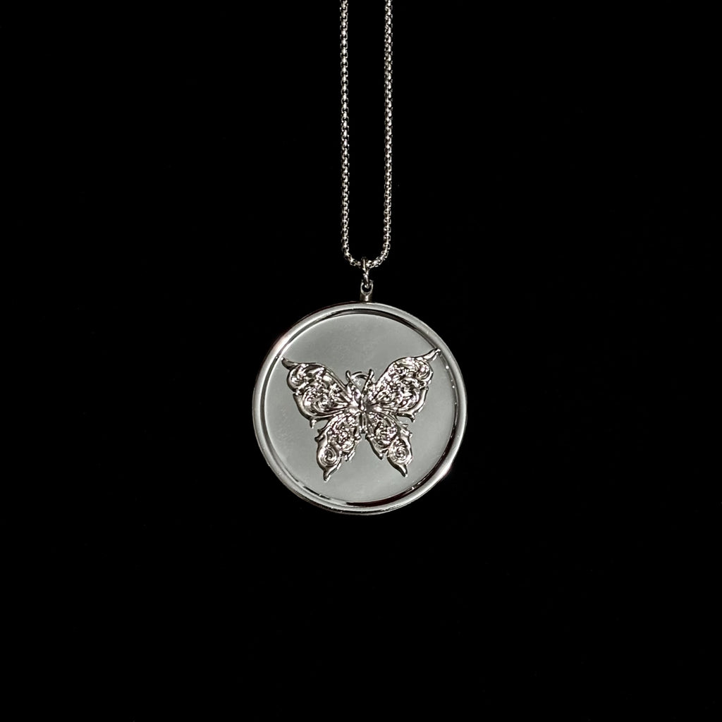 Butterfly Pillbox Pendant