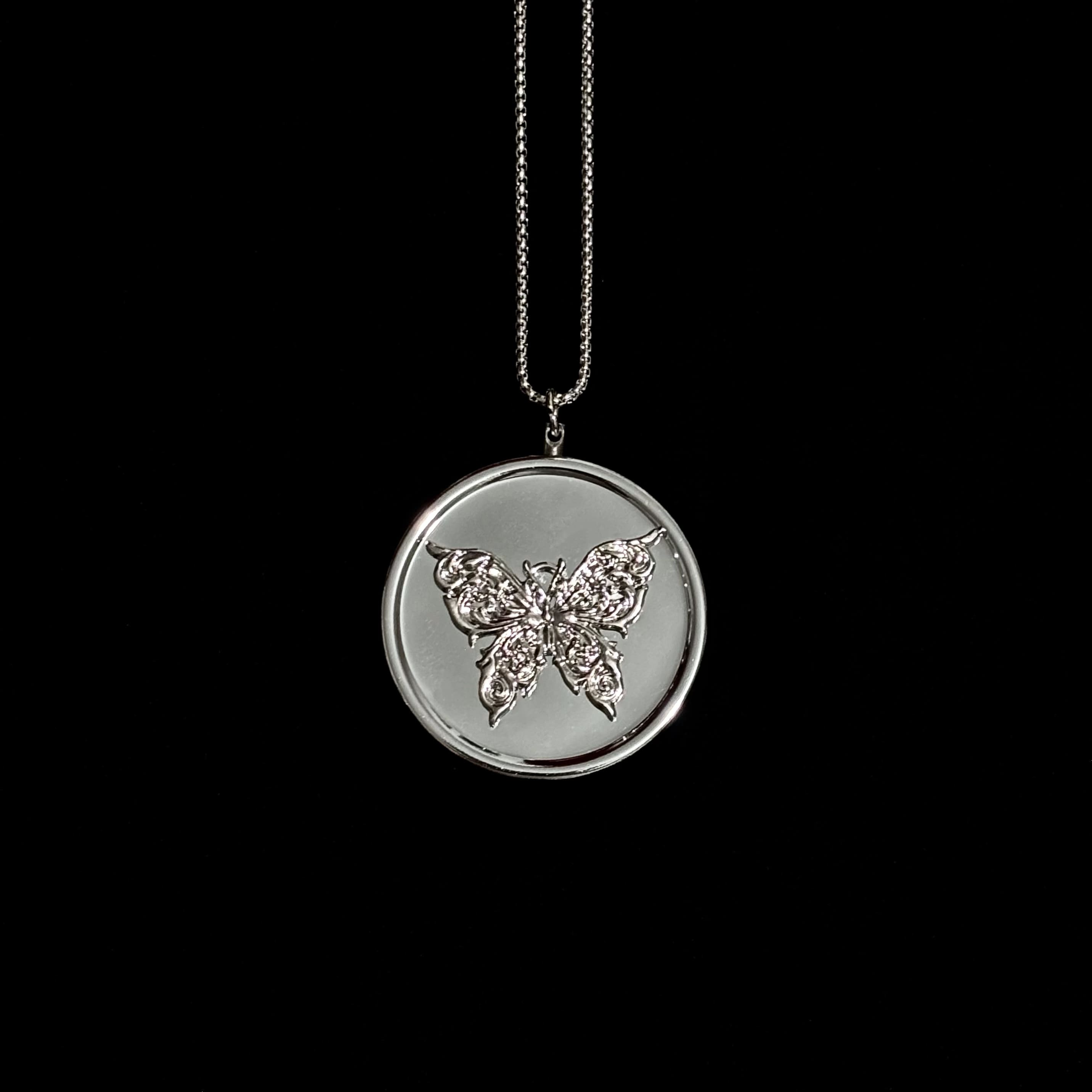 Butterfly Pillbox Pendant
