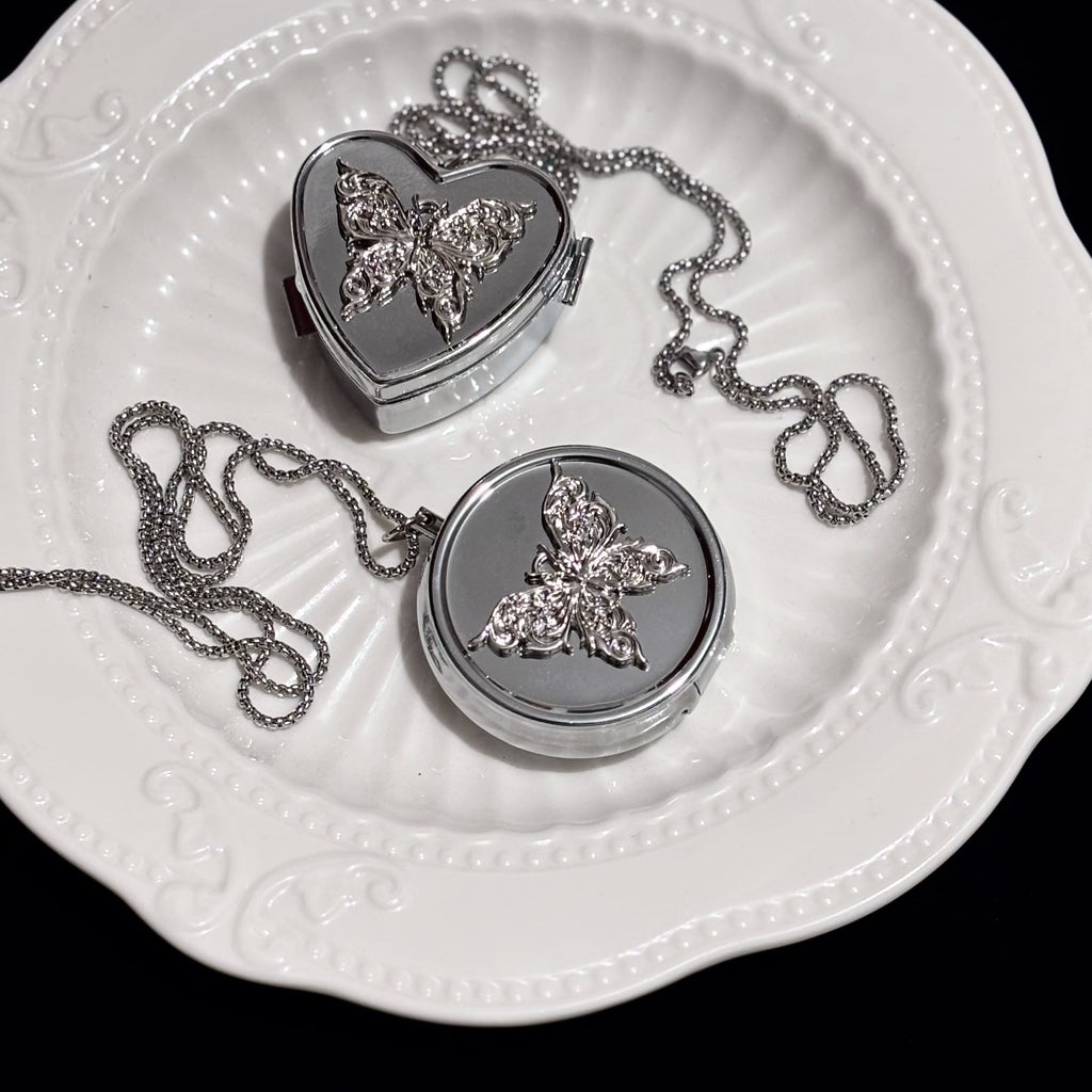Butterfly Pillbox Pendant
