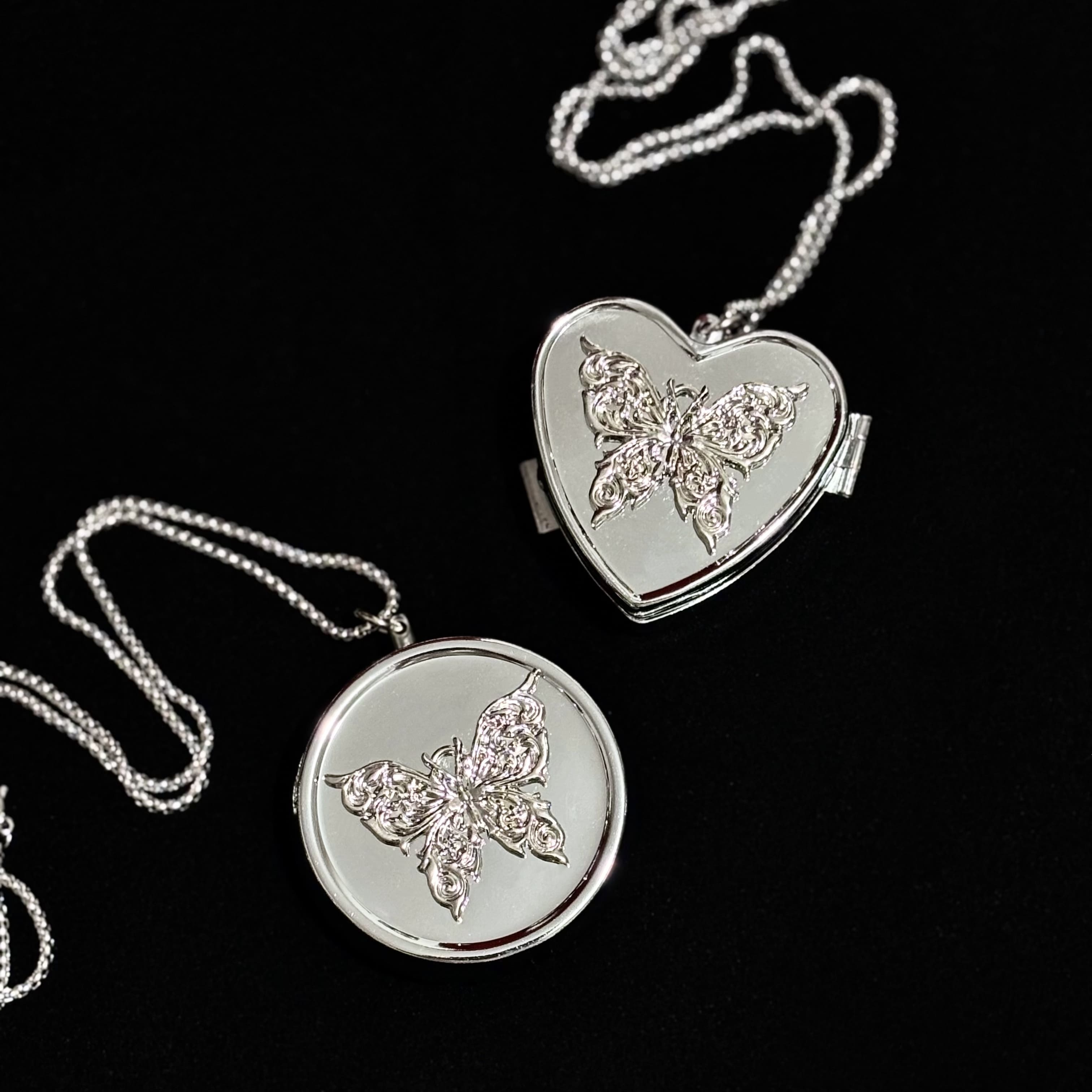 Butterfly Pillbox Pendant