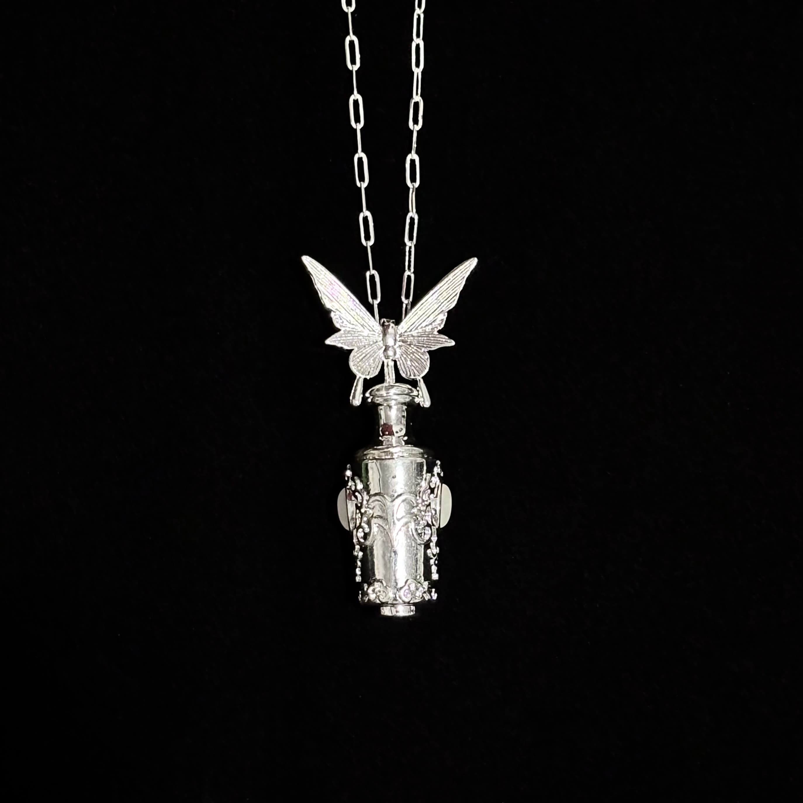 Butterfly Bottle Necklace