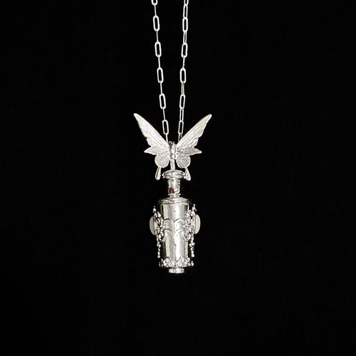 Butterfly Bottle Necklace