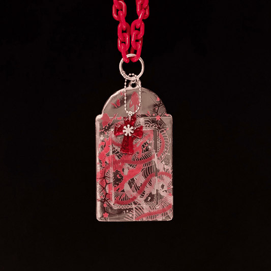 Red Serpent Cardholder Bag Charm
