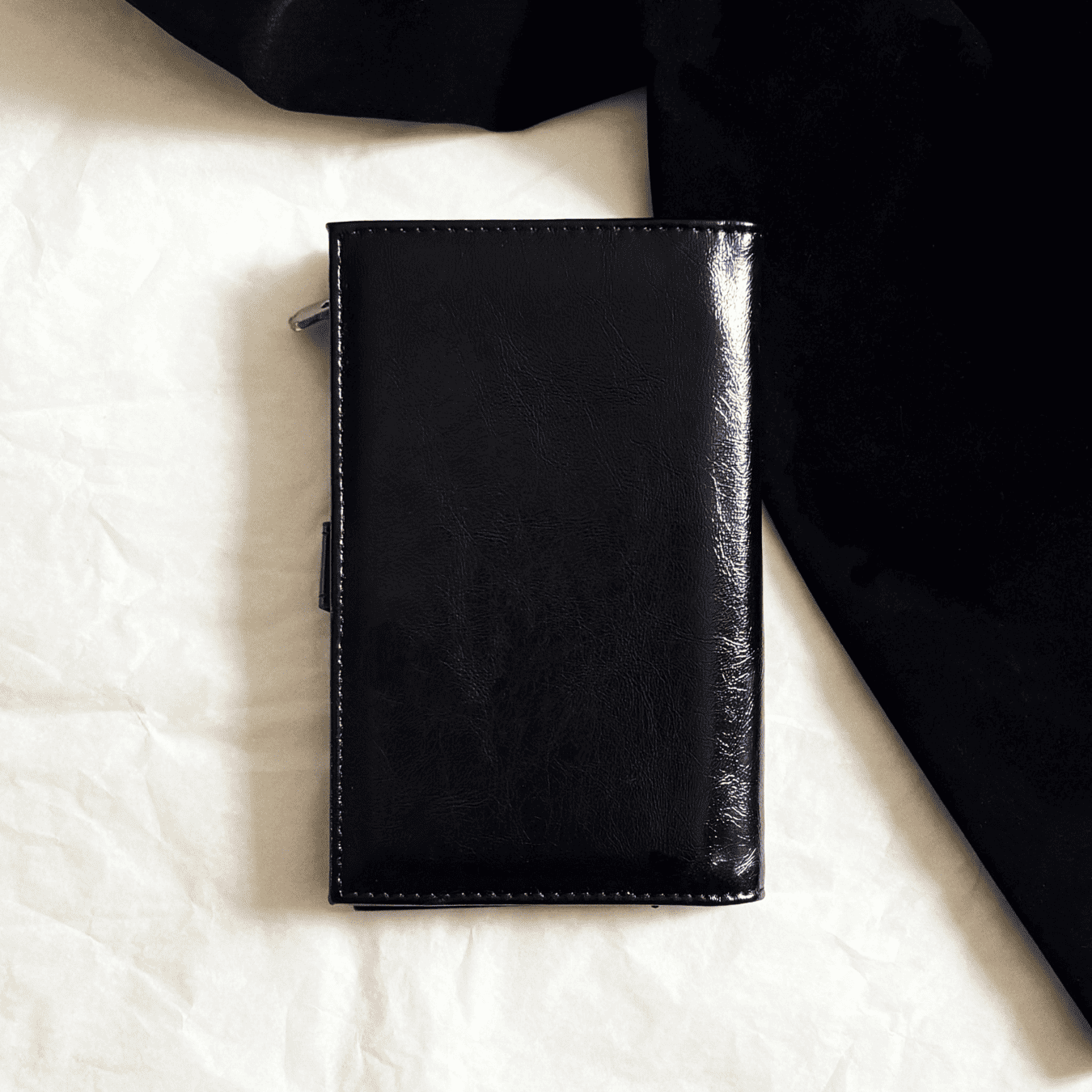 Gothic Cross Leather Passport Holder