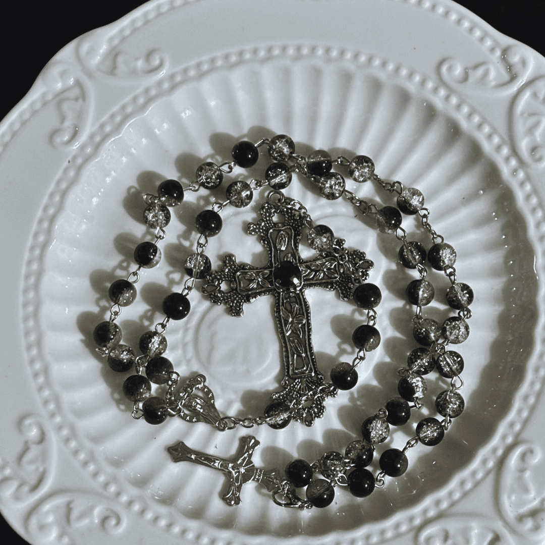 Crimson Devotion Cross Necklace