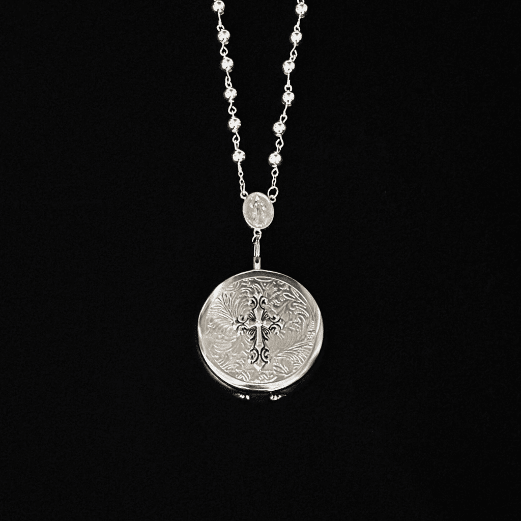 Gothic Embossed Ashtray Necklace / Keychain