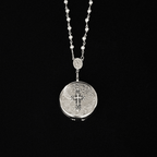 Gothic Embossed Ashtray Necklace / Keychain