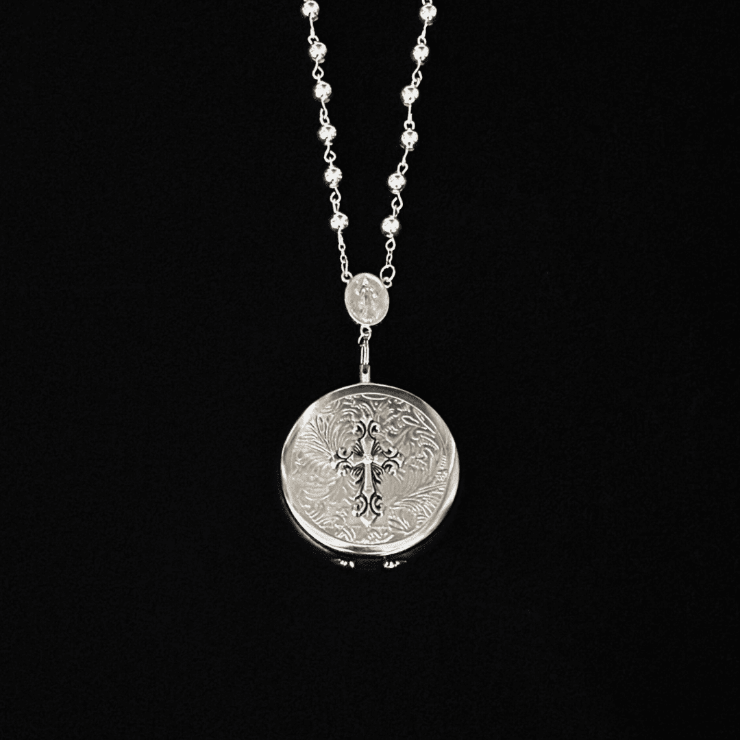 Gothic Embossed Ashtray Necklace / Keychain