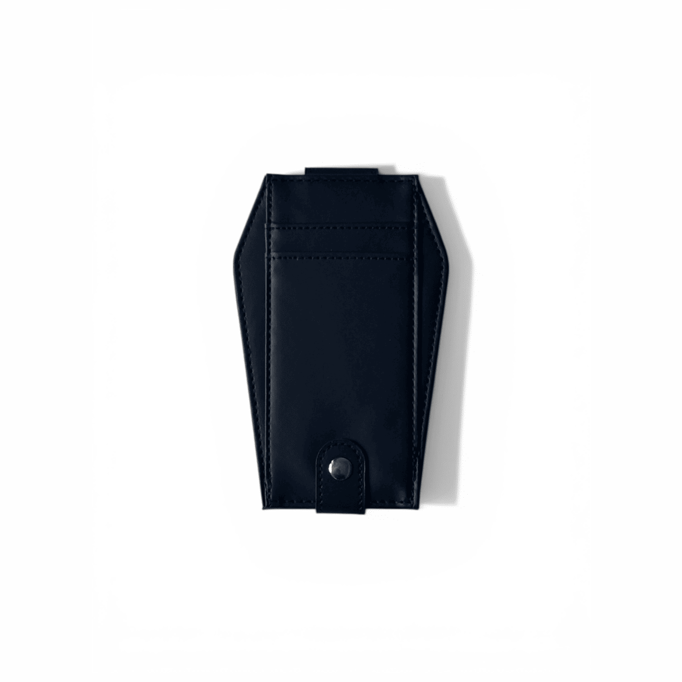 Skull Relief Leather Card Wallet