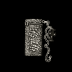 Skull Relief Leather Wallet