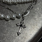 Pearl Cross Necklace