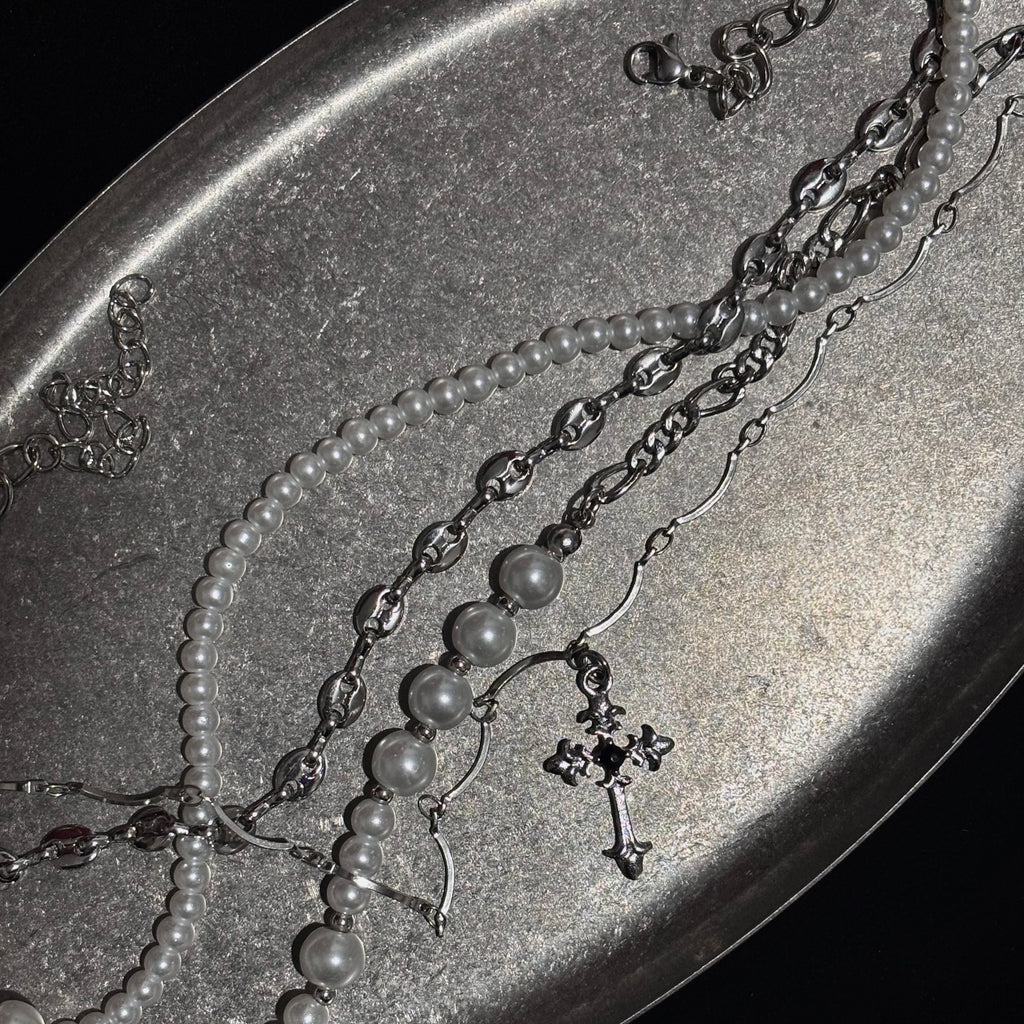 Pearl Cross Necklace