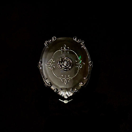 Black Rose Contact Lens Case