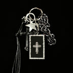 Gothic Cross Ashtray-Box Bag Charm & Keychain