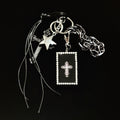 Gothic Cross Ashtray-Box Bag Charm & Keychain