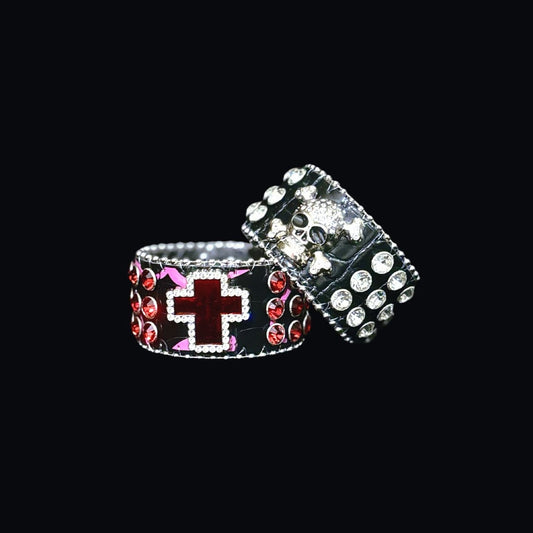 Gothic Studded Cuff Bracelet