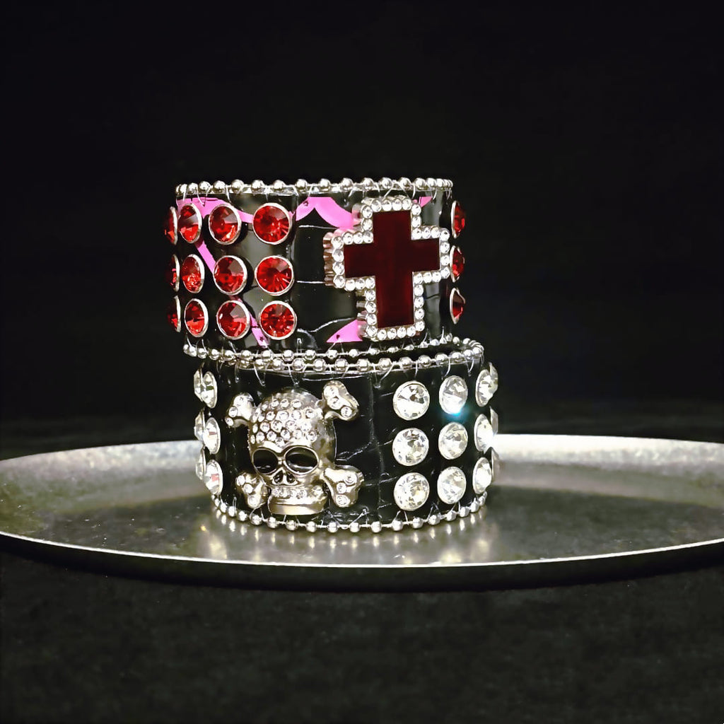 Gothic Studded Cuff Bracelet