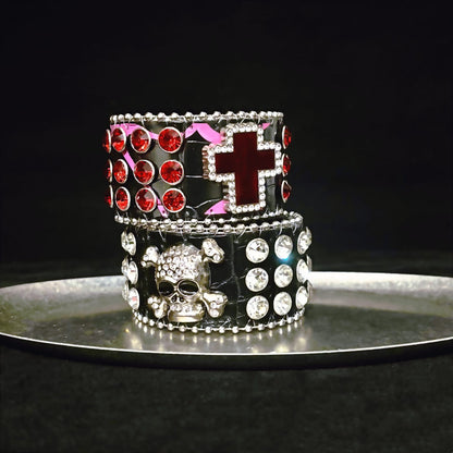 Gothic Studded Cuff Bracelet
