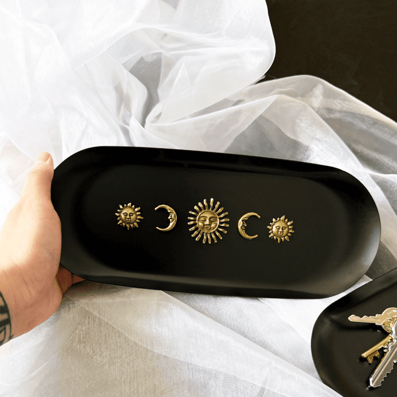 Celestial Sun & Moon Relief Tray
