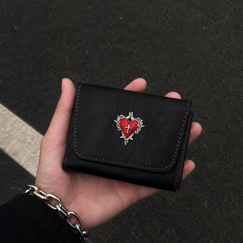 Premium everyday carry wallet crafted from full-grain genuine leather