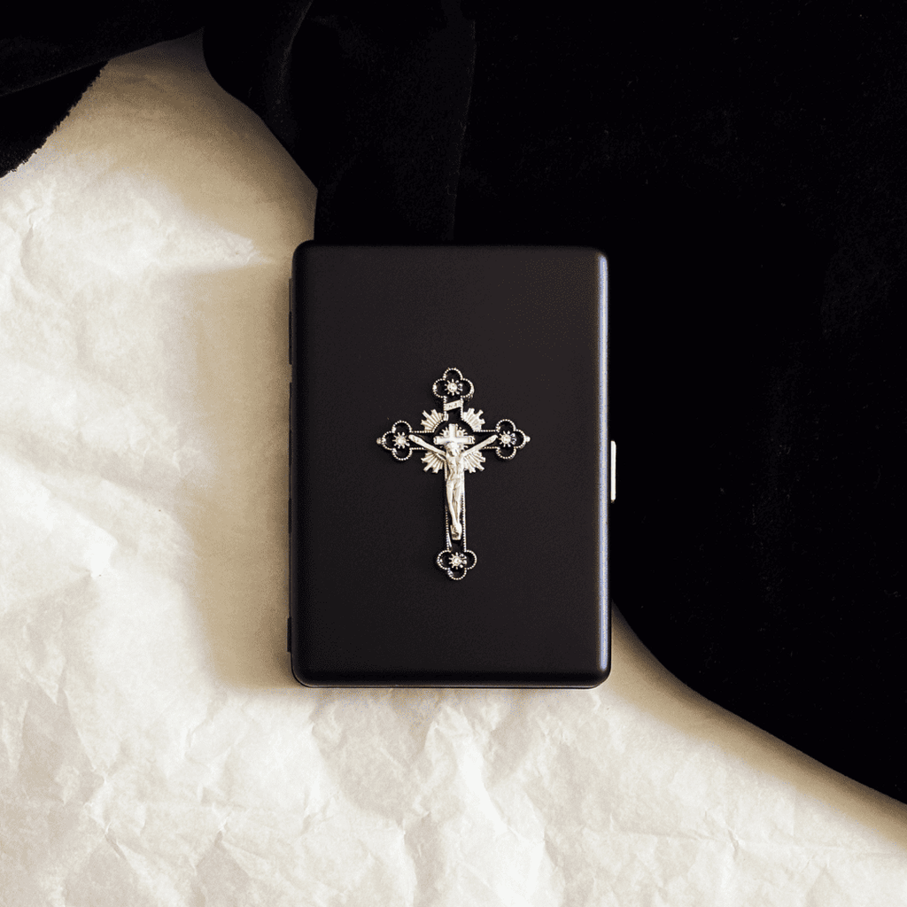 Black Cross Cigarette/Card Case