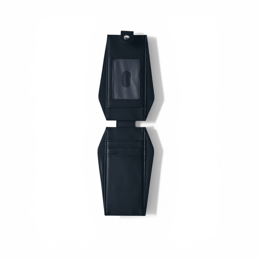 Skull Relief Leather Card Wallet