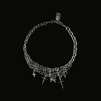 Cross Charm Stack Necklace