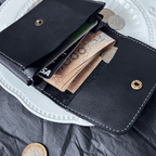 Thorned Heart Leather Card Holder & Coin Wallet