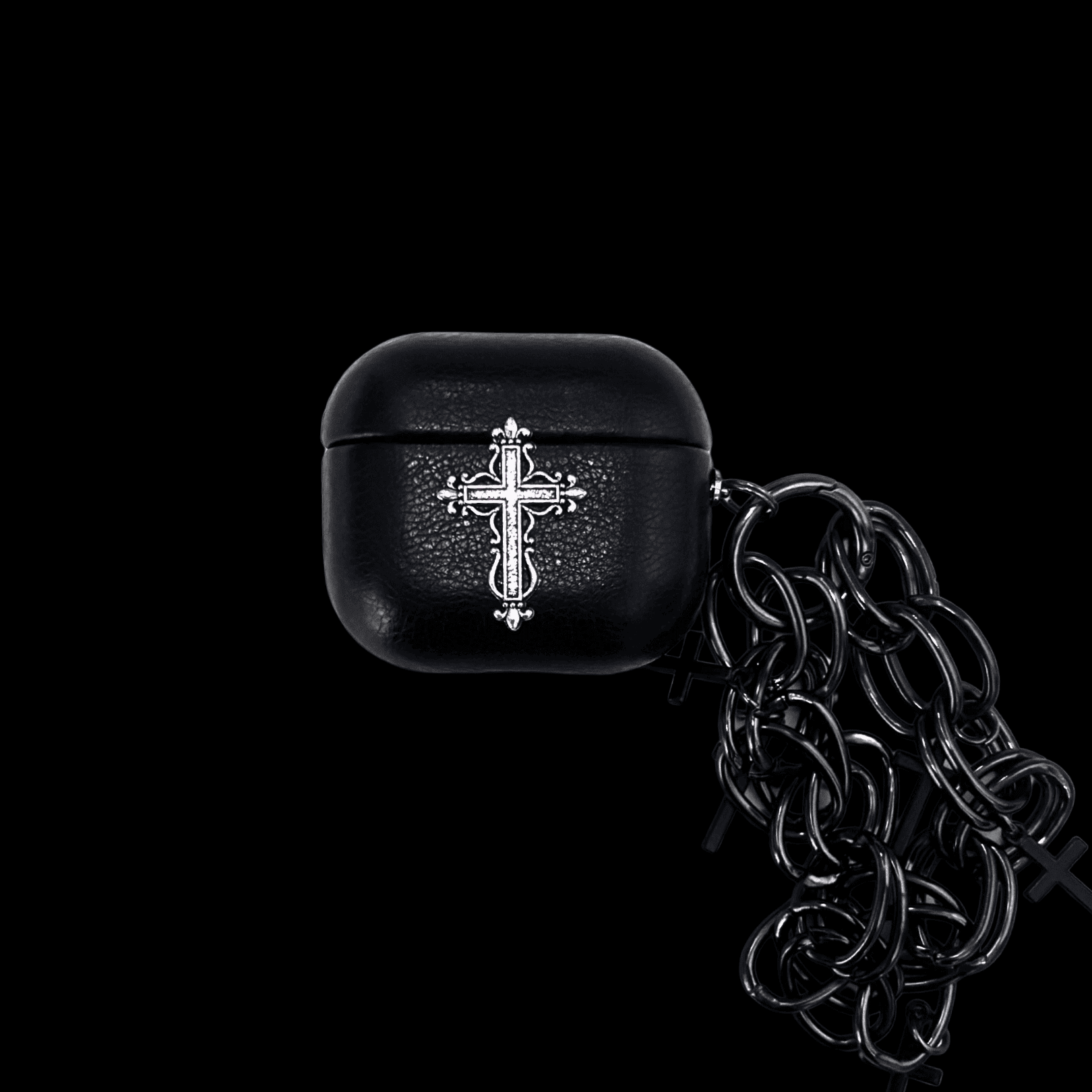 Gothic Cross Leather AirPods Case – COSMOS.GOODS
