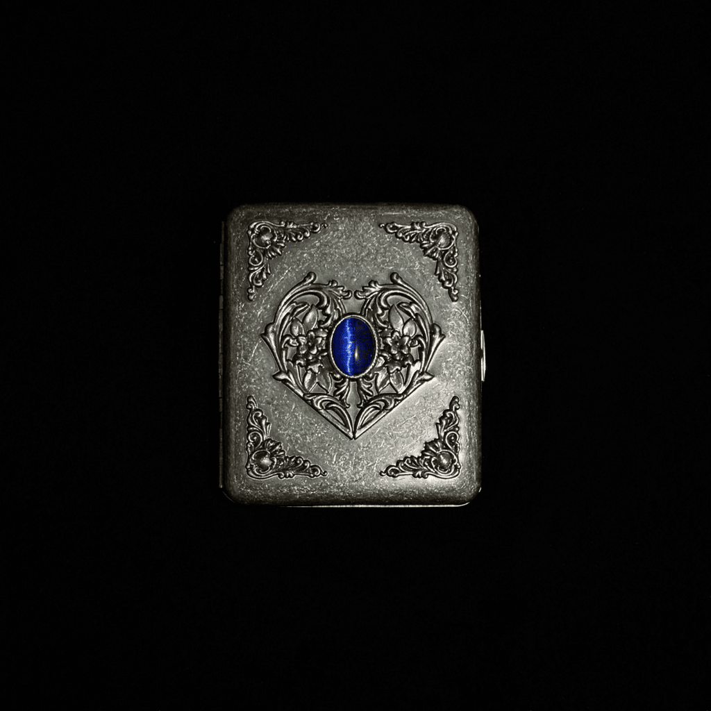 Vintage Heart Cigarette Case