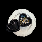 Dark Rose Relief Jewelry Box