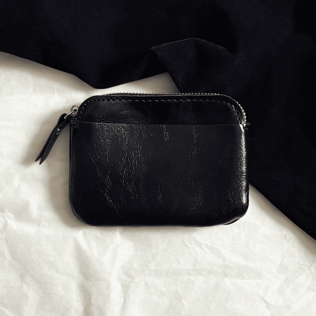 Gothic Cross Leather Coin Purse