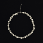 Pearl Wrapped Gothic Chain Necklace