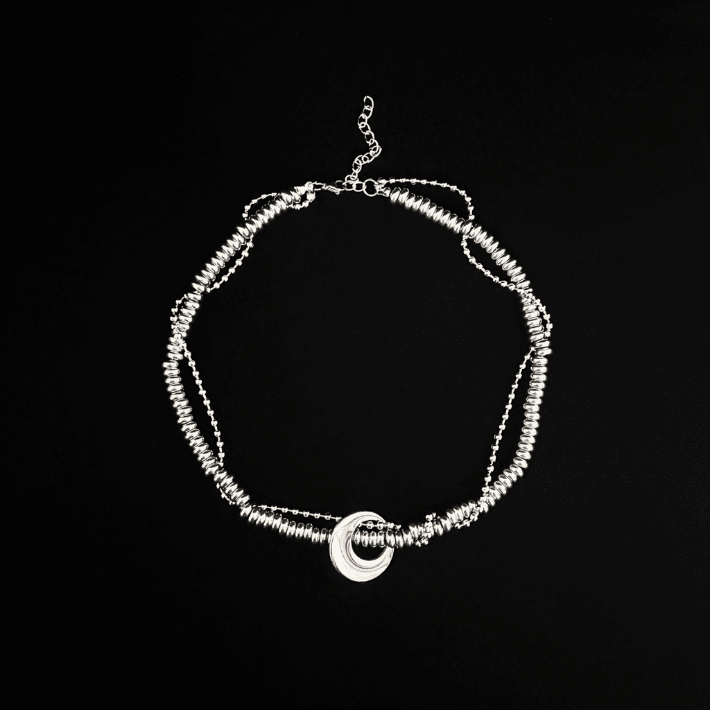 Entwined Shard & Moon Necklace