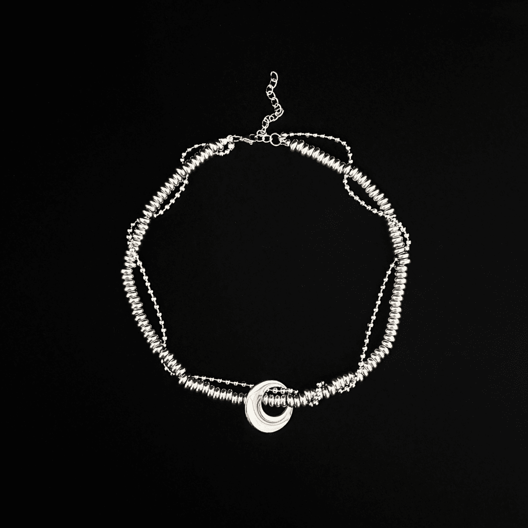 Entwined Shard & Moon Necklace