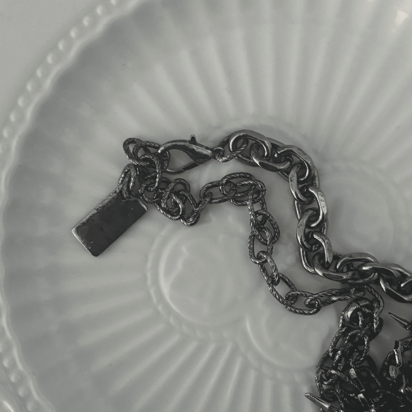 Cross Charm Stack Necklace