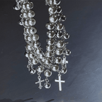 Pearl Bell Cross Choker