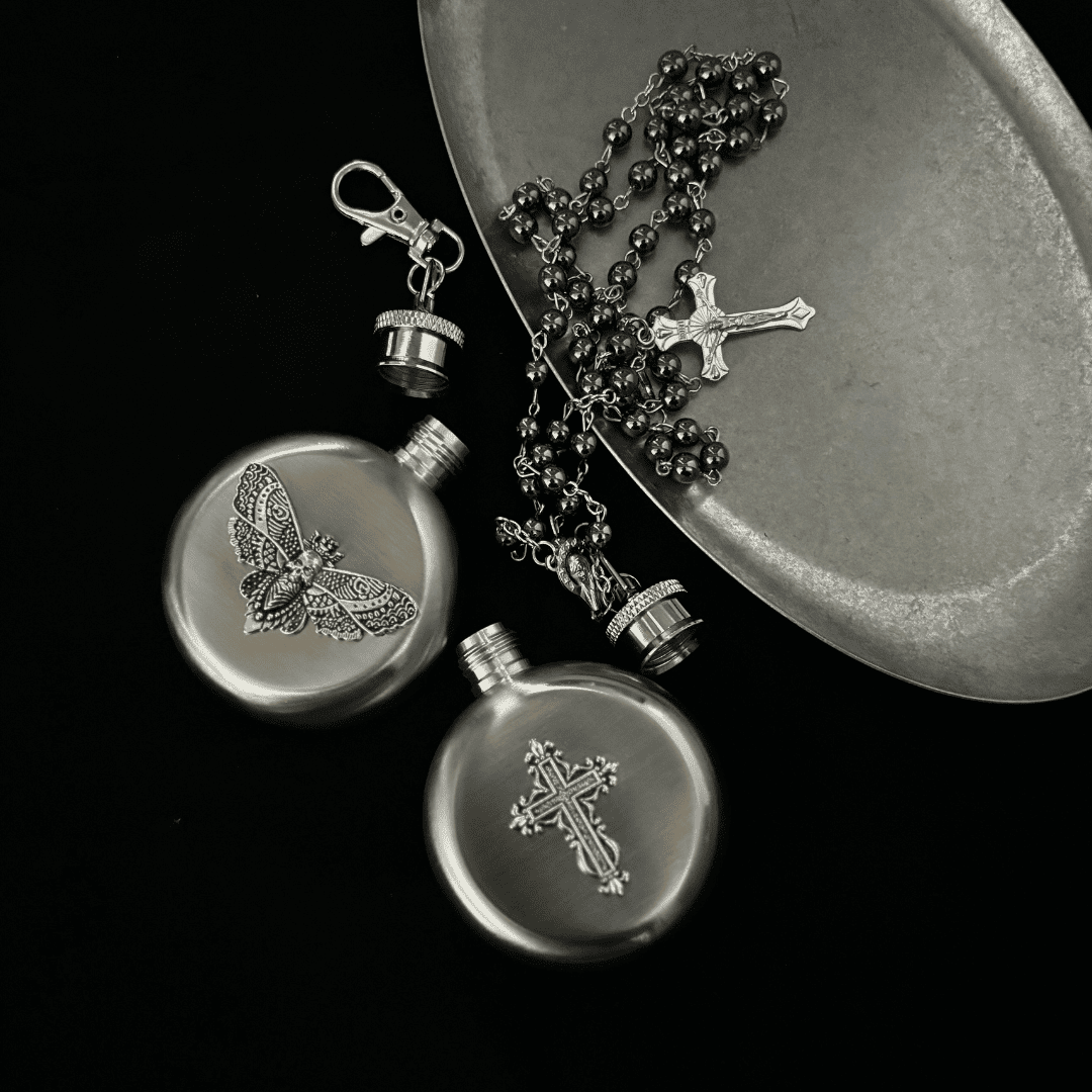 Gothic Flask Pendant