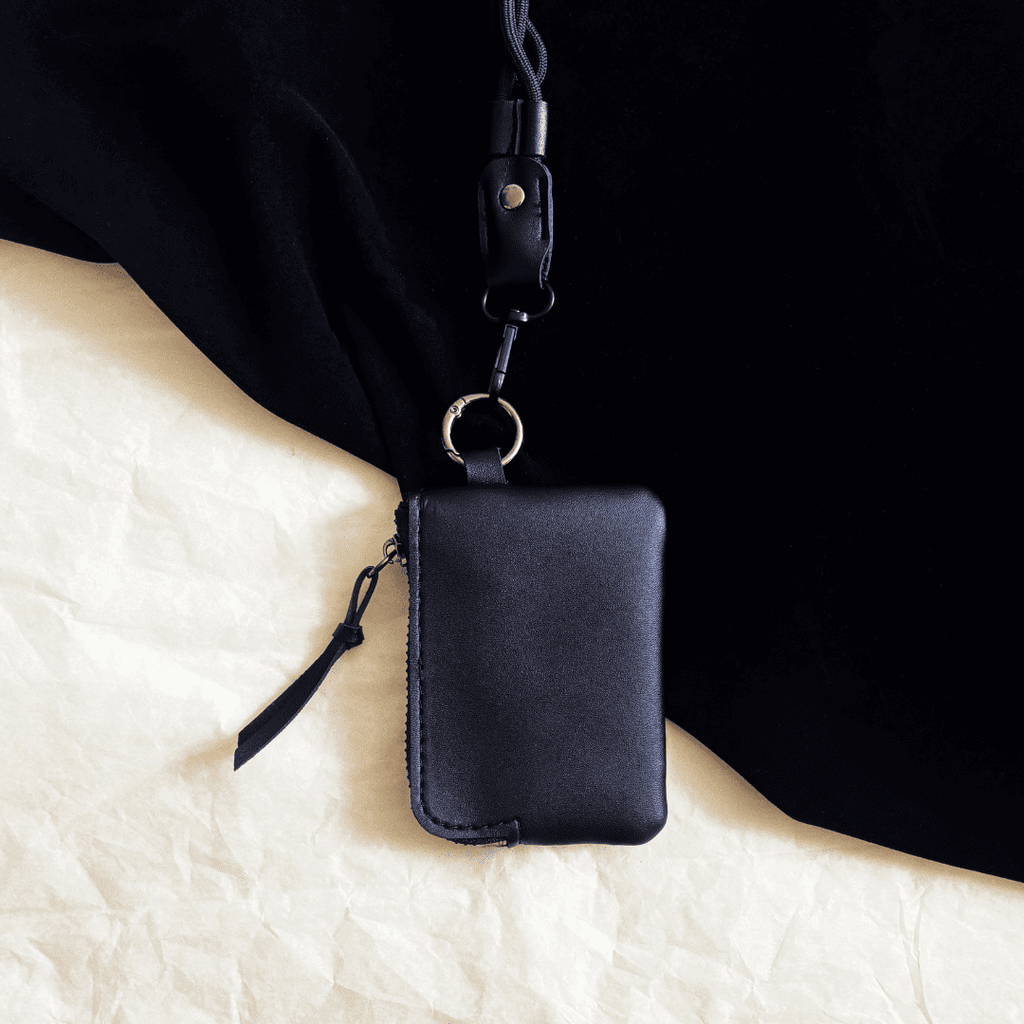 Gothic Cross Leather Coin Pouch