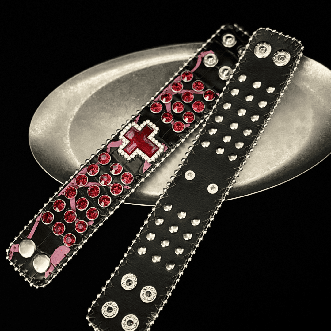 Gothic Studded Cuff Bracelet