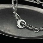 Entwined Shard & Moon Necklace
