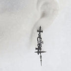 Cross Charm Stack Earrings