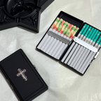 Gothic Cross Matte Cigarette Case