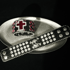 Gothic Studded Cuff Bracelet